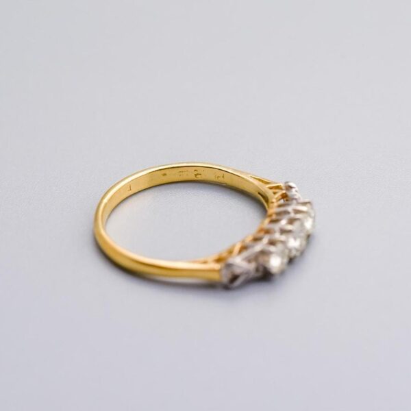 18K Gold Diamond Trilogy Ring