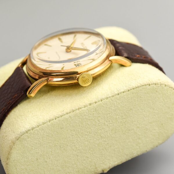 Antique Rolex Precision 1960s 9k Gold Manual Winding 34mm