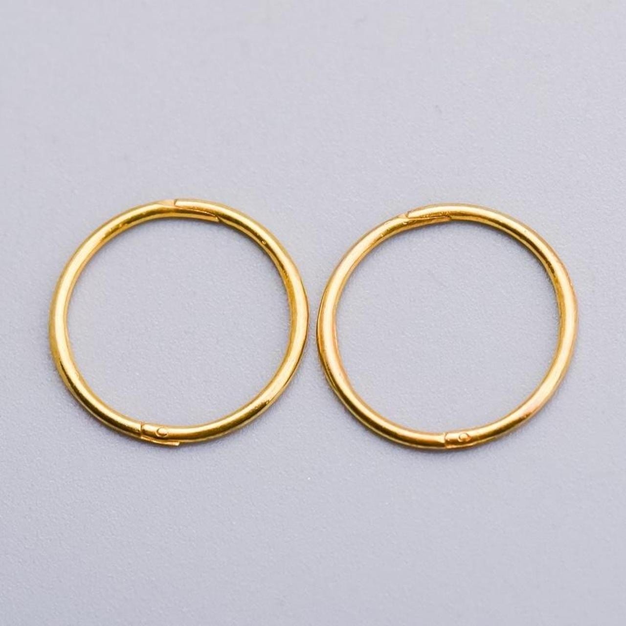 9K Gold Mini Hoop Earrings