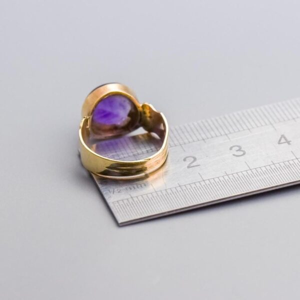 9K Gold Amethyst Ring