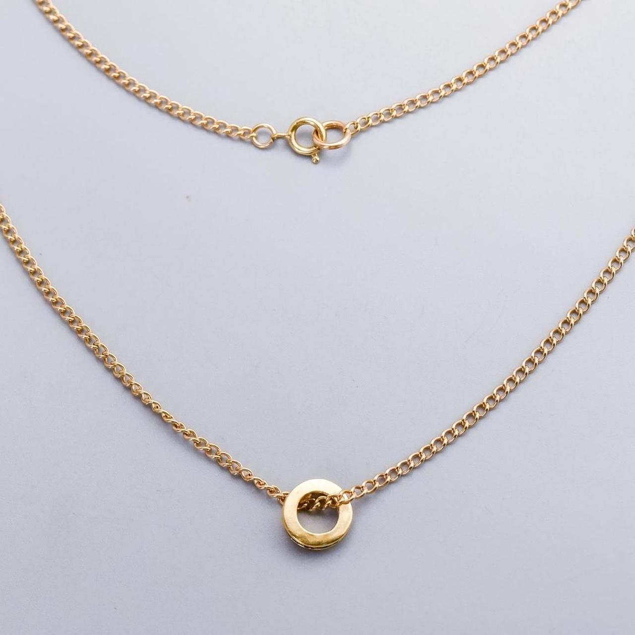 9K & 14K Gold Sapphire Pendant Necklace