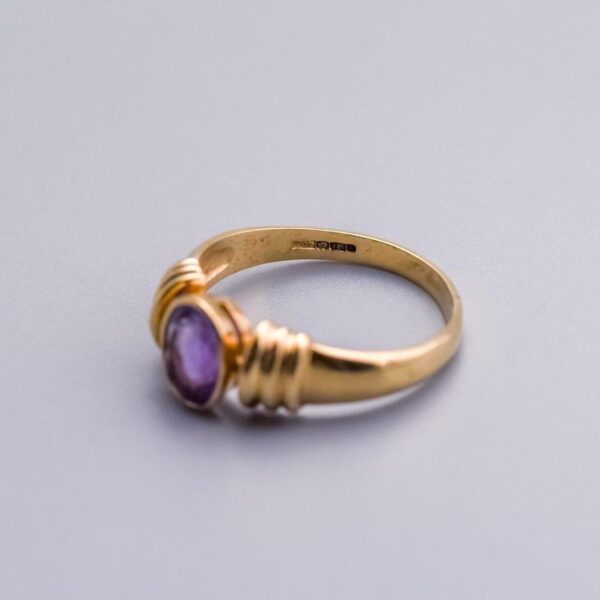 9K Gold Amethyst Ring