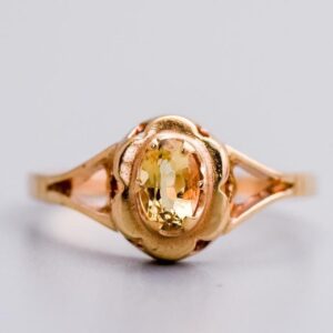 9K Gold Citrine Ring