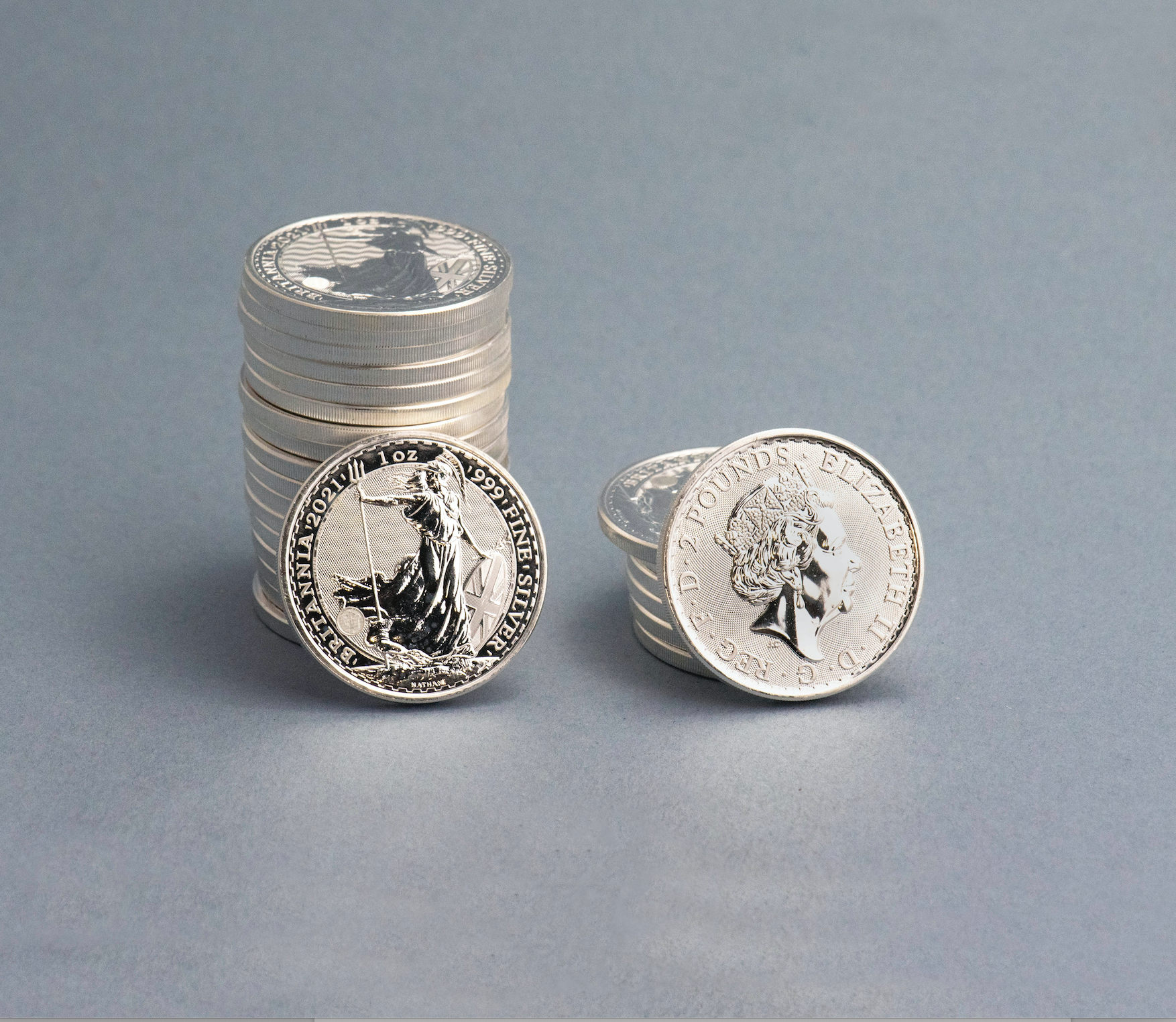 30x 2021 1oz Britannia Silver Coins in capsules  ( No VAT charged)