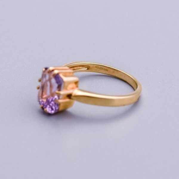 9K Gold Amethyst Ring