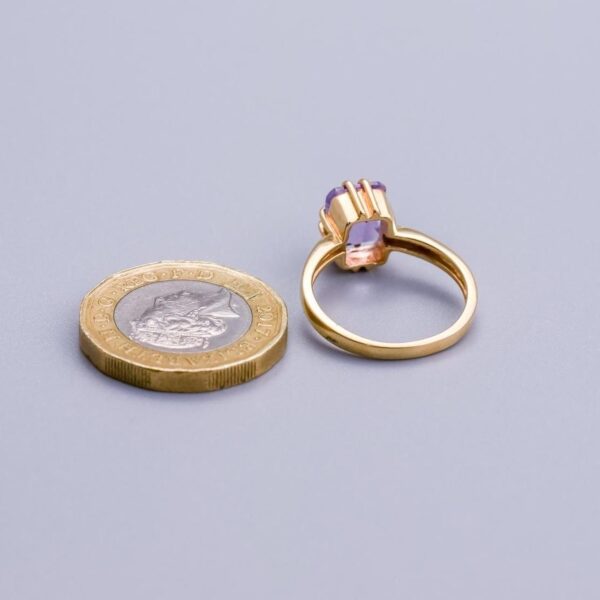9K Gold Amethyst Ring