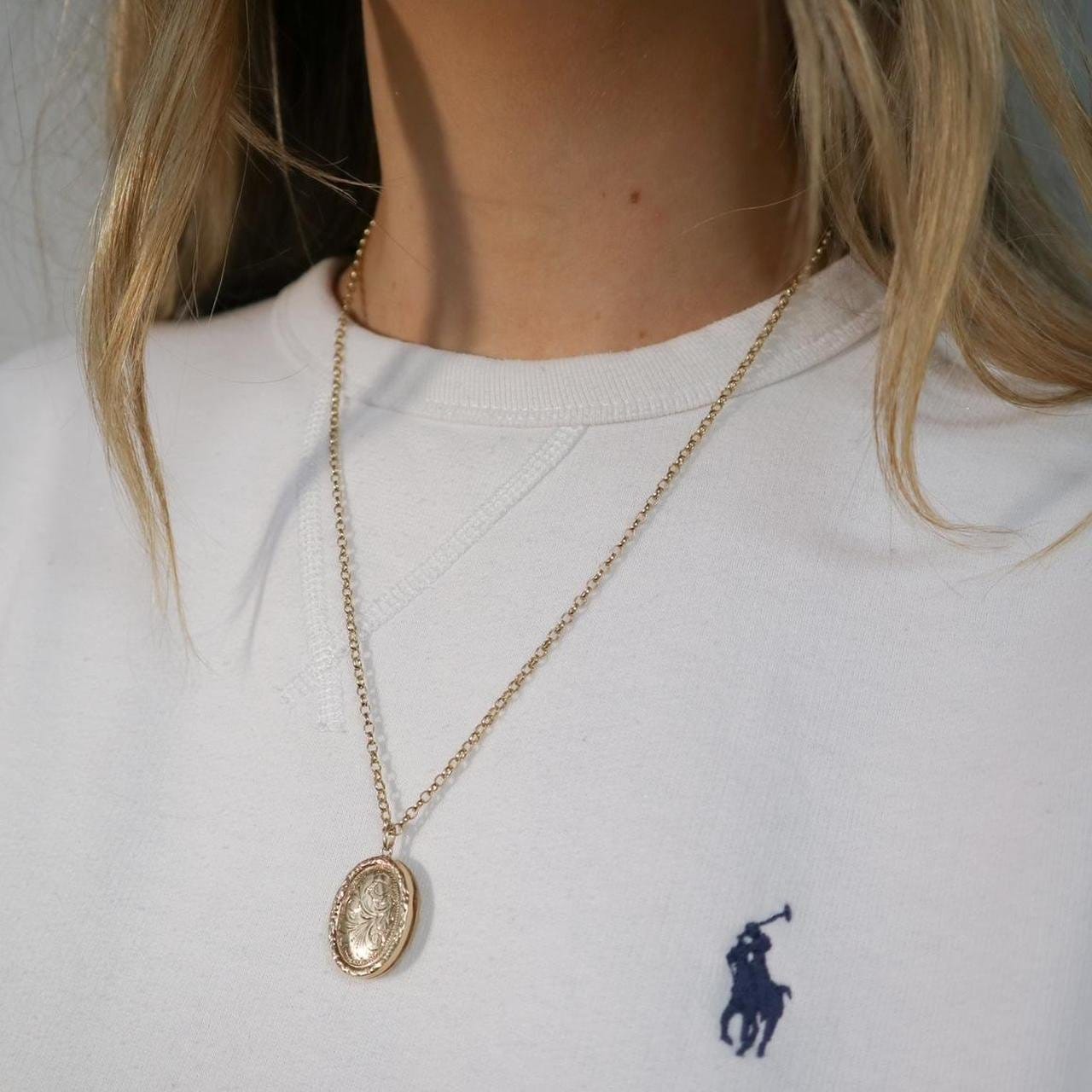 9K Gold Locket Necklace