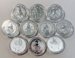 The Queen's Beasts Silver Bullion Collection 10x 2oz Fine Silver Coins