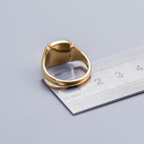 9K Gold Square Signet Ring