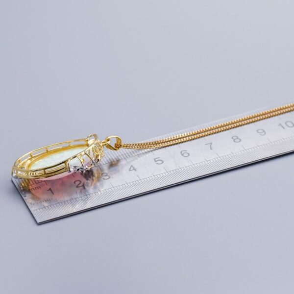 9K & 14K Gold Opal Pendant Necklace