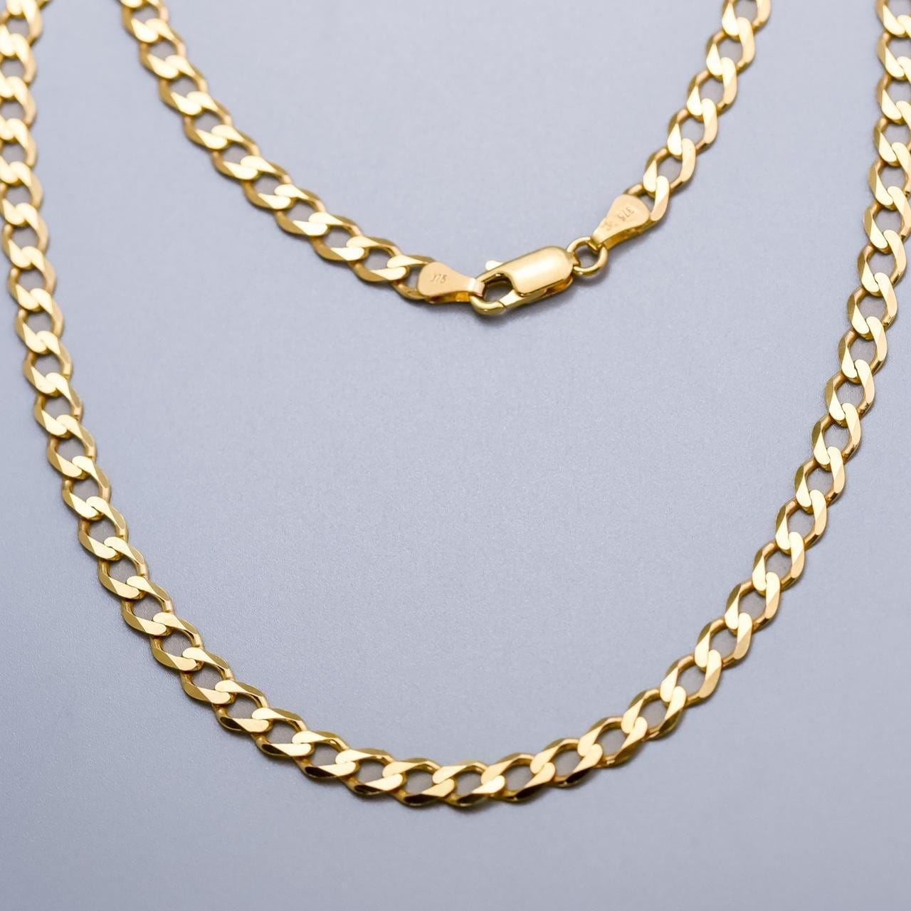 9K Gold Curb Necklace