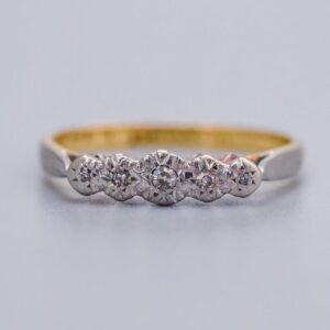 18K Gold Diamond Ring