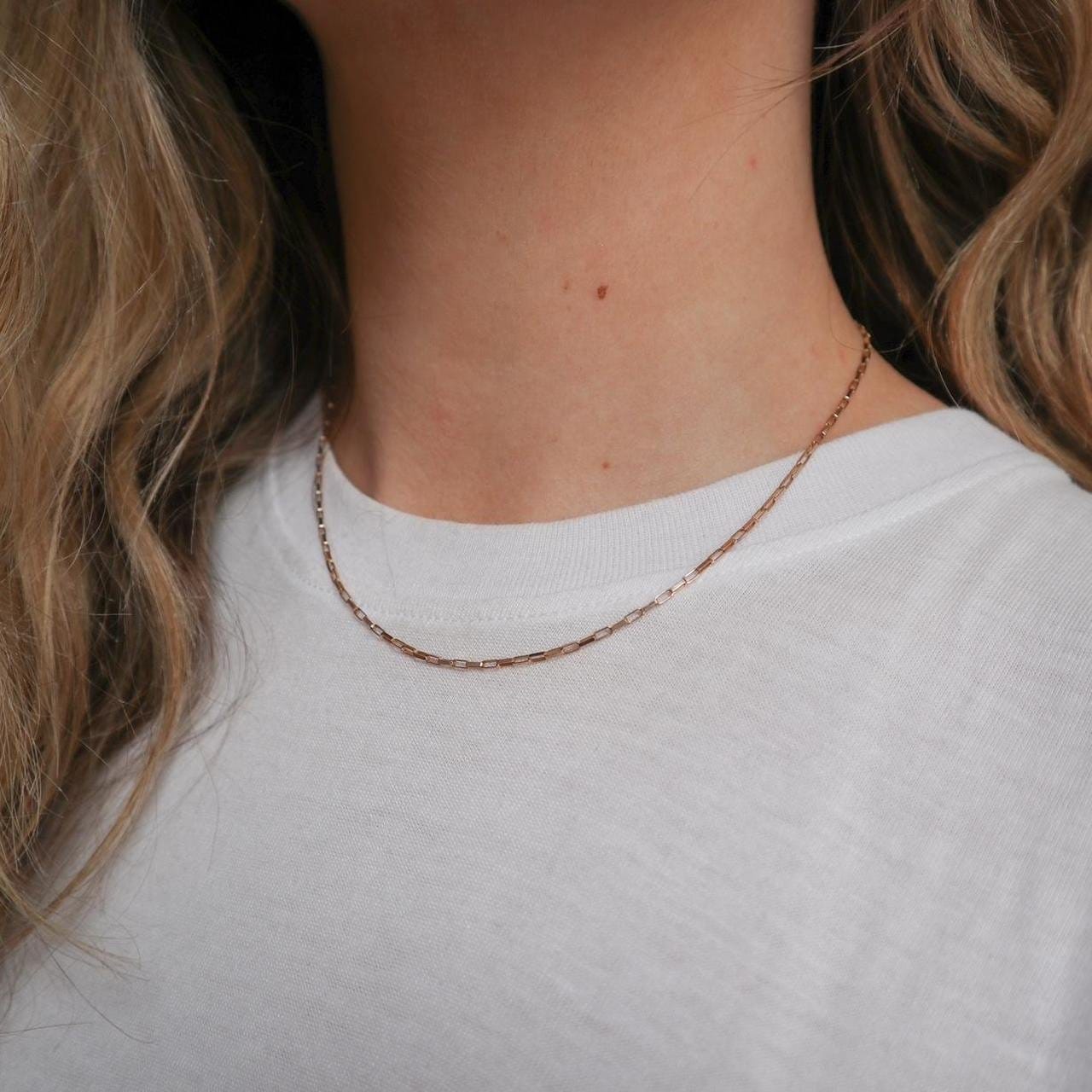 9K Rose Gold Cable Chain