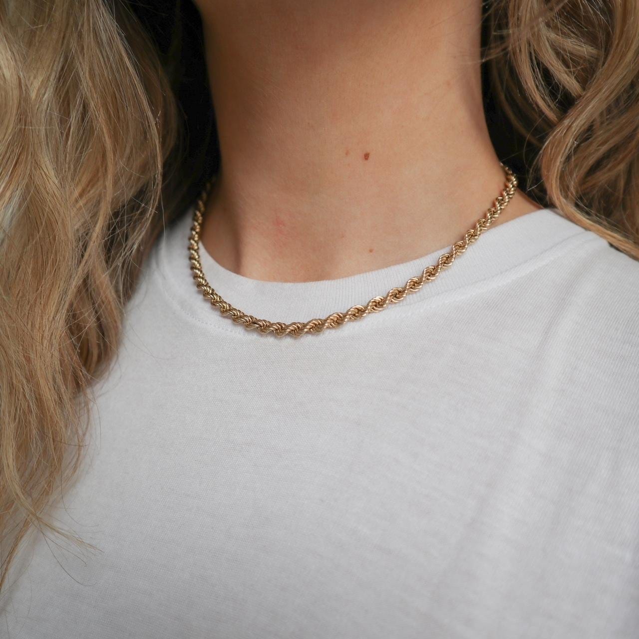 9K Gold Rope Chain