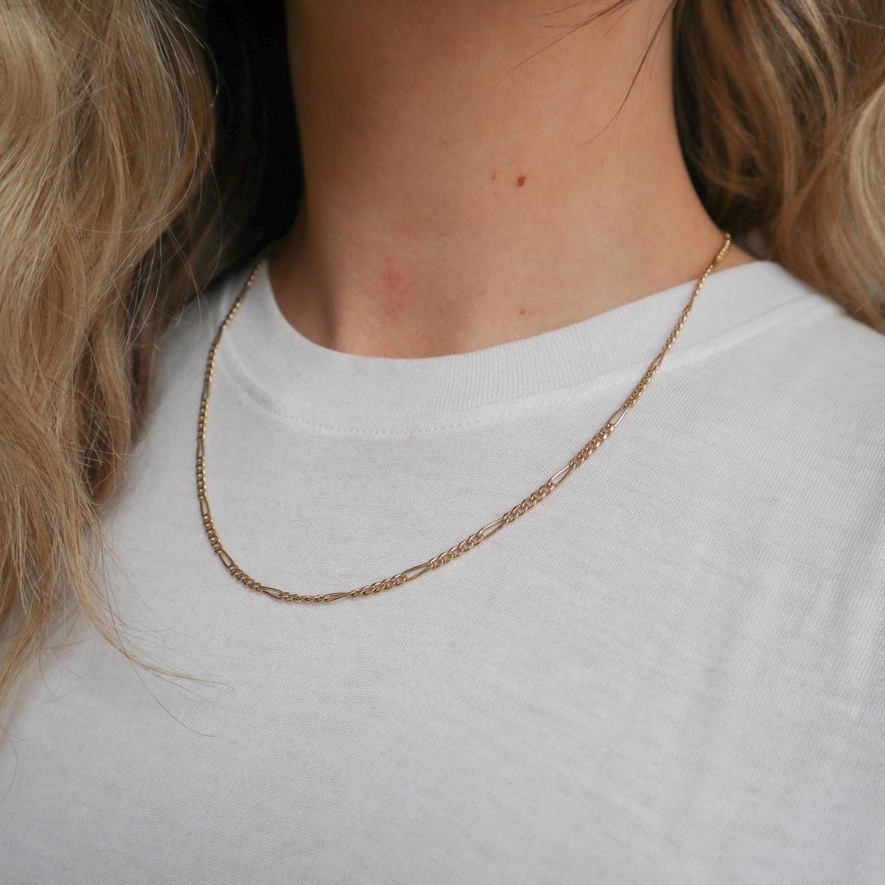 9K Gold Figaro Chain
