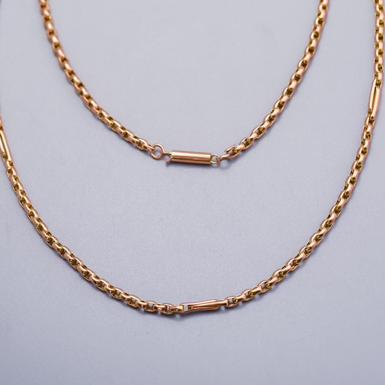 9K Rose Gold Belcher/Figaro Chain