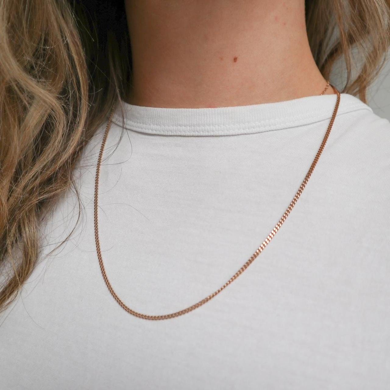 9K Gold Curb Chain