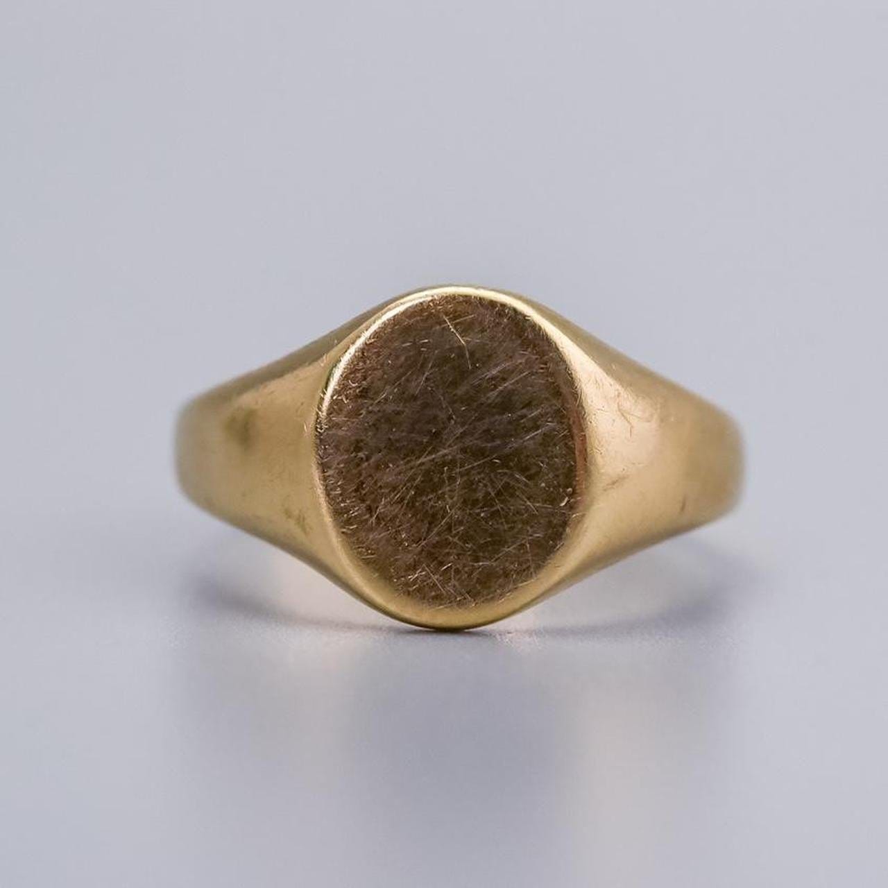 9K Gold Signet Ring