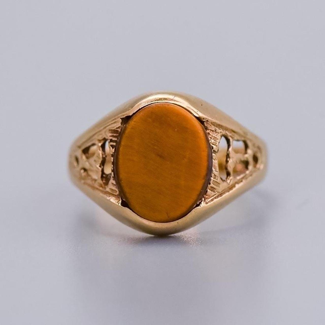 9K Gold Tiger's Eye Ring