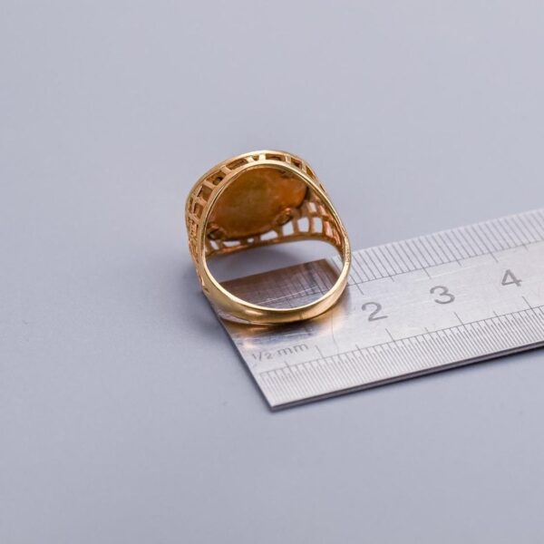 Solid 9K & 22K Gold Coin Ring