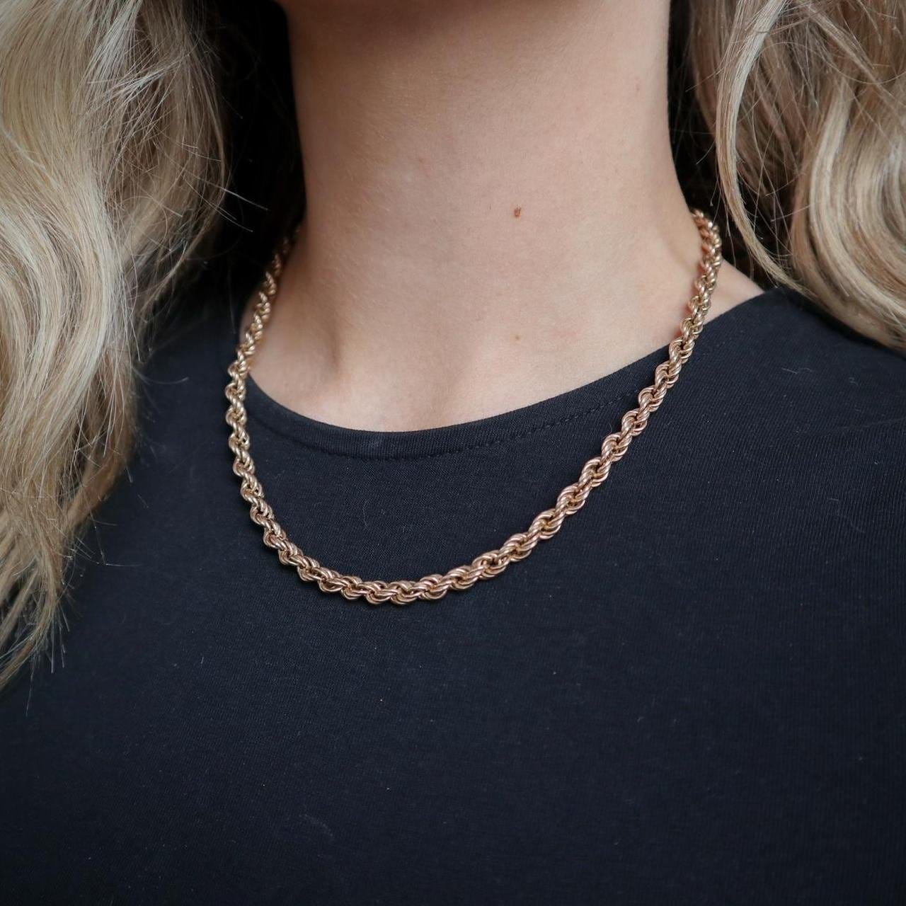 9K Gold Rope Chain