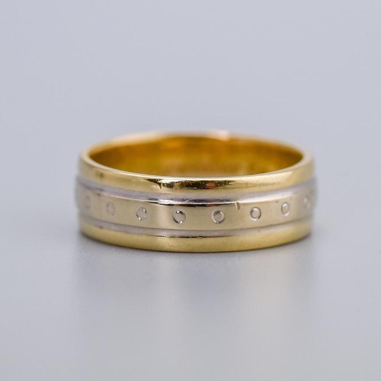 14K Gold Two-Tone Band