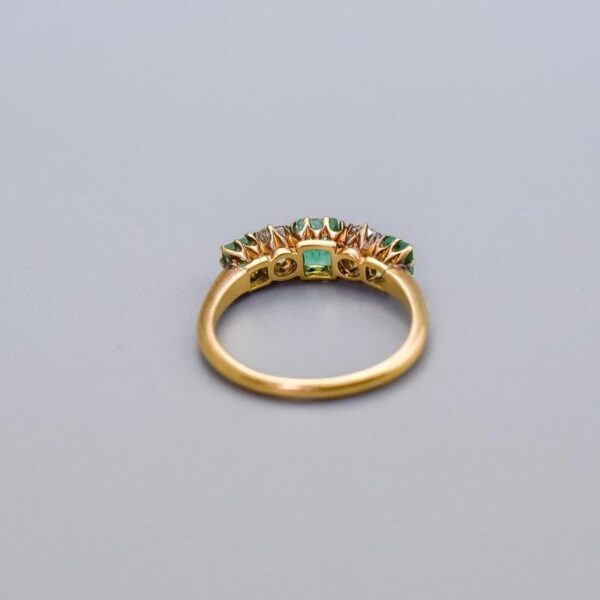 RESERVED 18K Gold Emerald and Diamond Ring