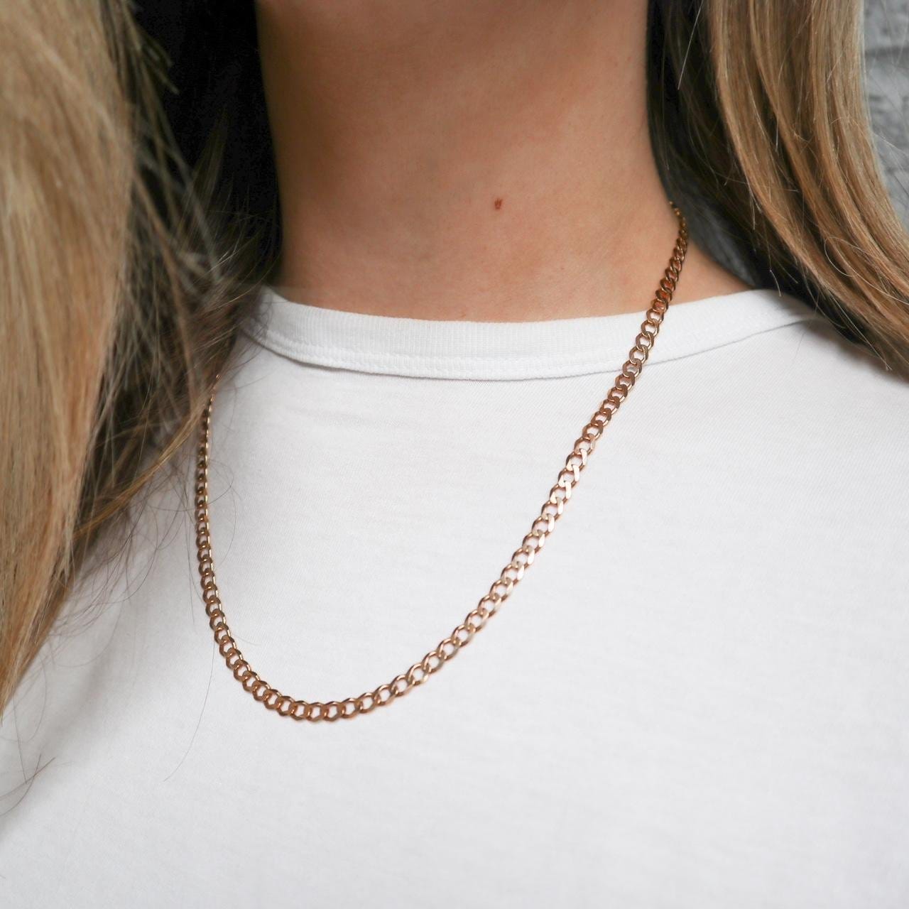 9K Gold Curb Chain