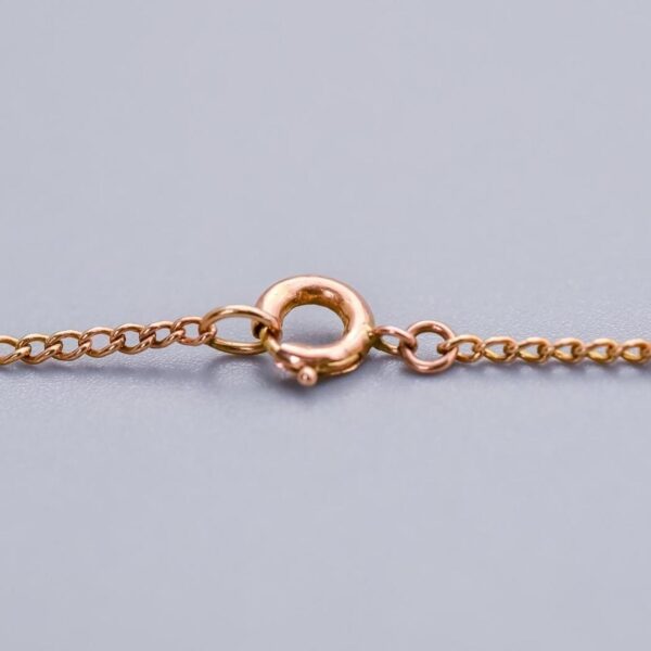 Solid 9K Rose Gold Heart Pendant Necklace