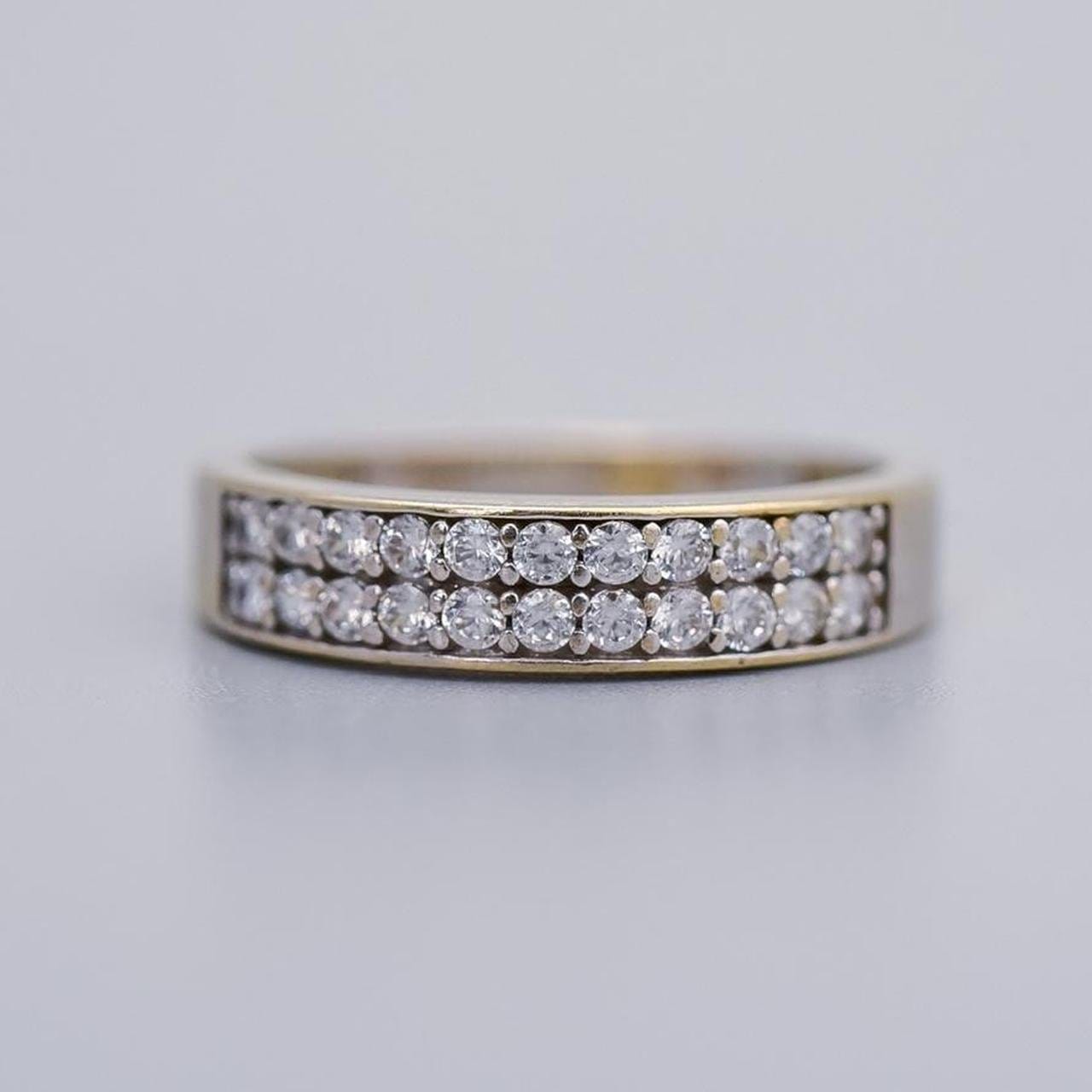 9K Gold CZ Ring