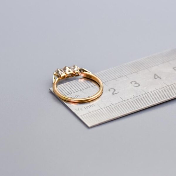 9K Gold Diamond Trilogy Ring