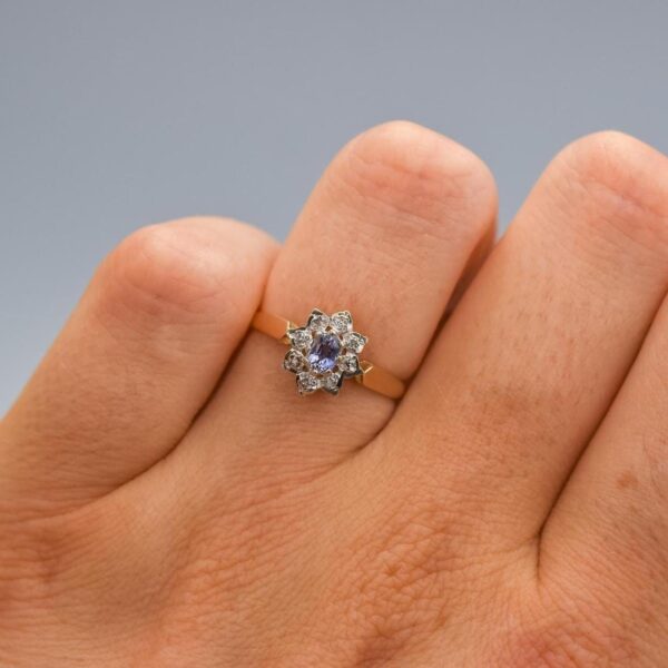 9K Gold Tanzanite Ring