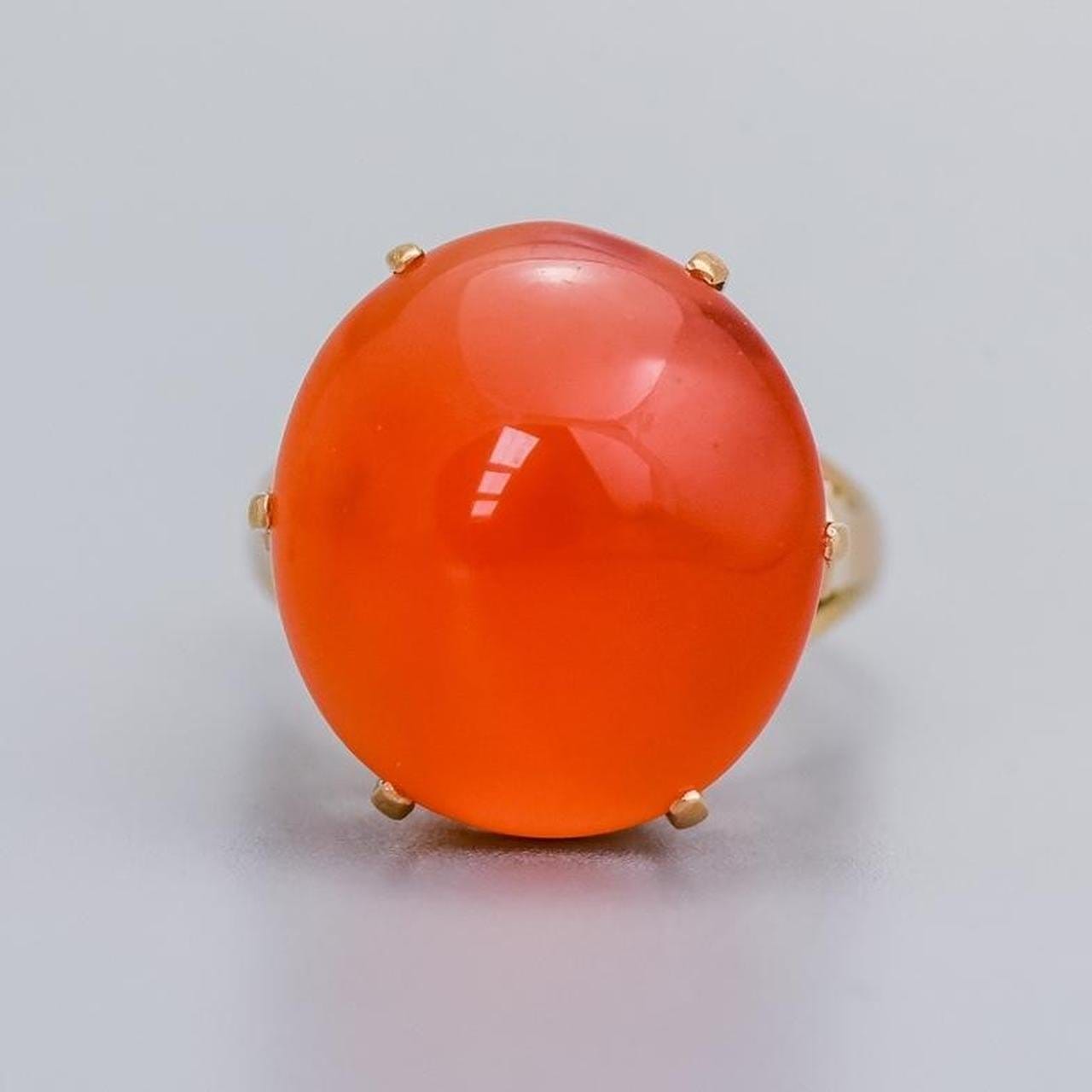 10K Gold Carnelian Ring