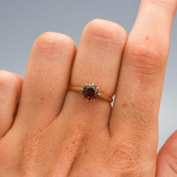 9K Gold Amethyst Ring