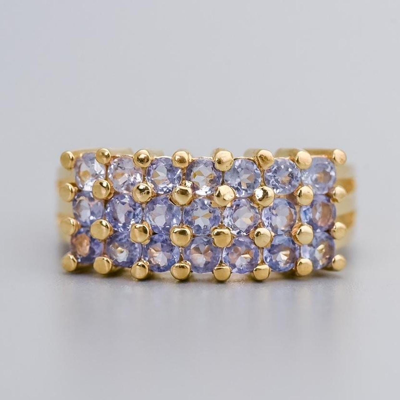 9K Gold Tanzanite Dress Ring