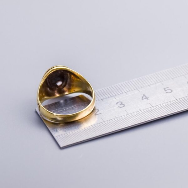 Solid 14K Gold Oval Signet Ring