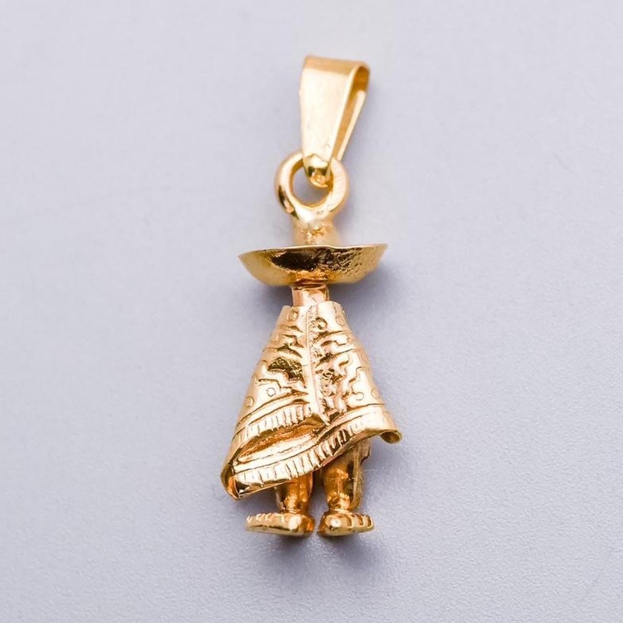 14K Gold Native Mexican Charm