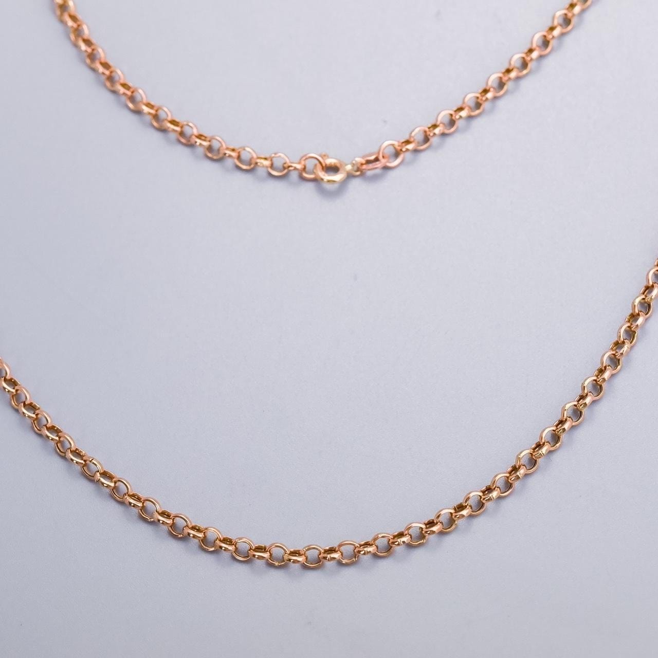 9K Rose Gold Belcher Chain Necklace