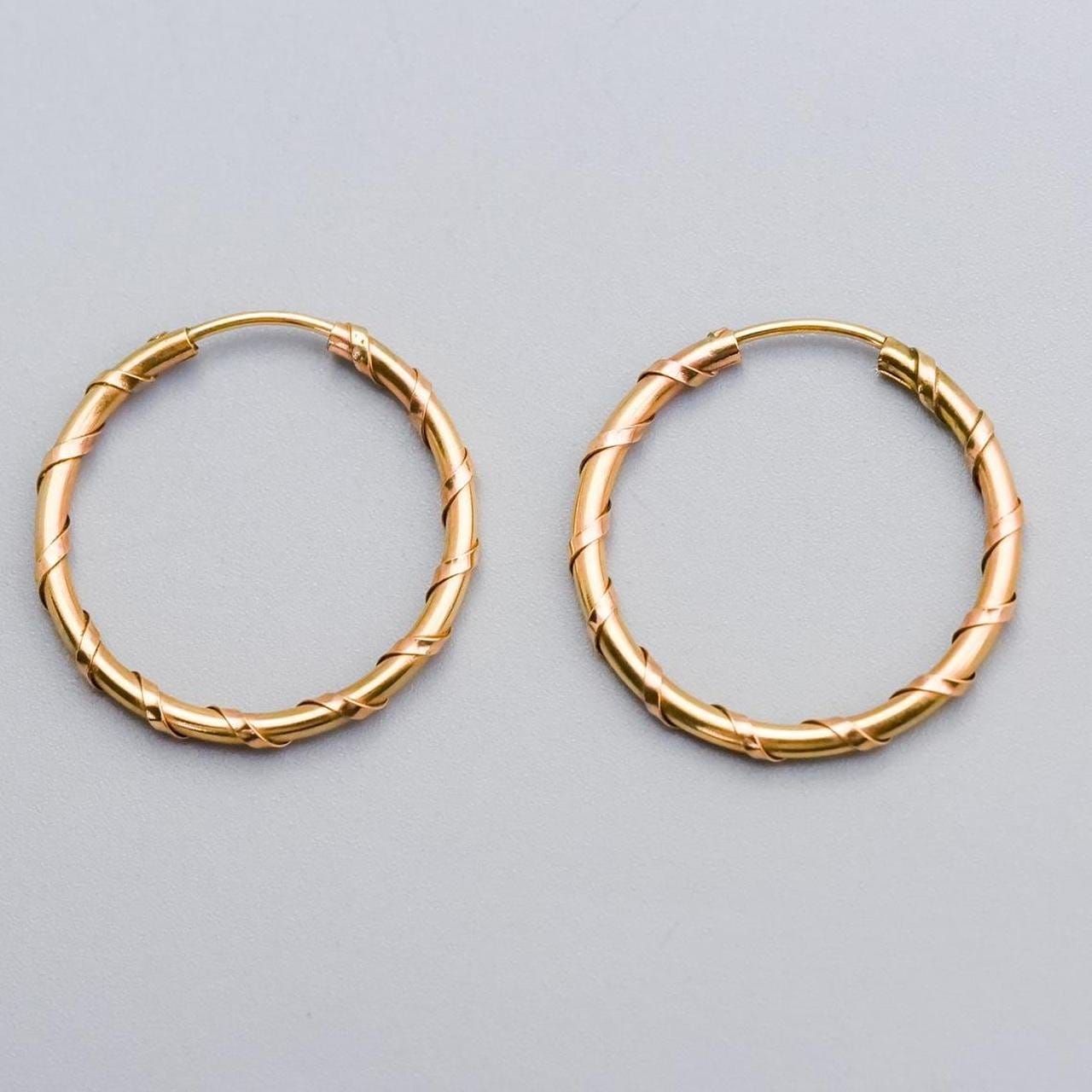 9K Gold Hoop Earrings
