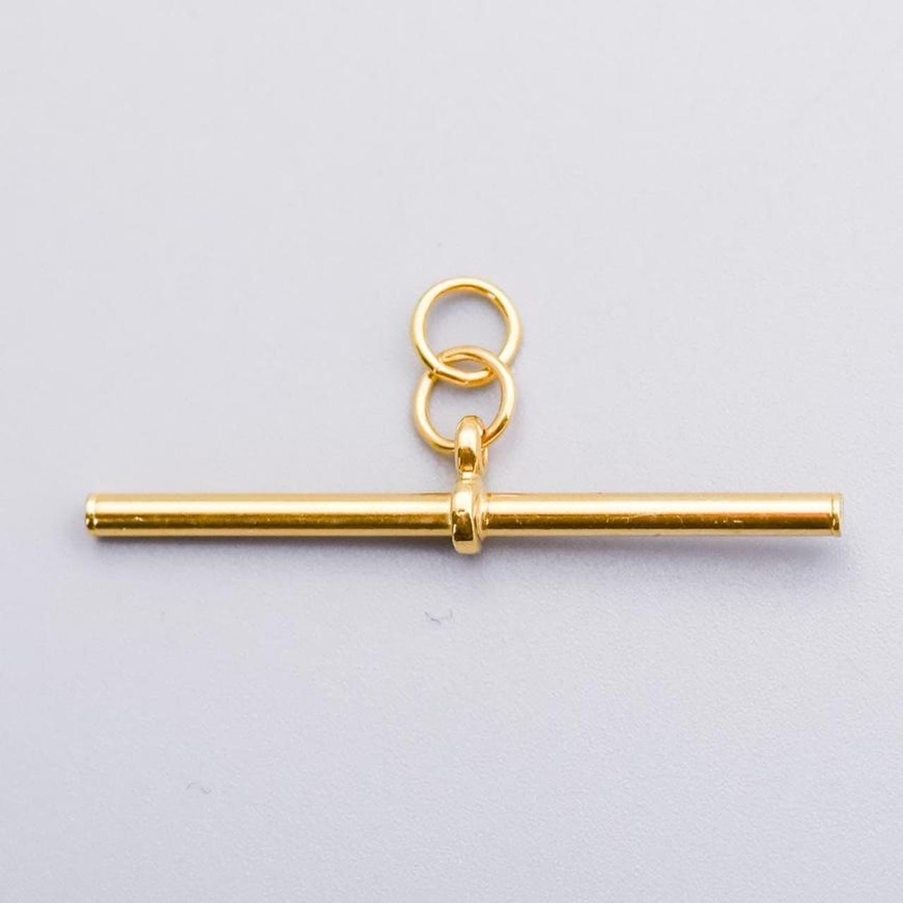9K Gold T-bar Pendant