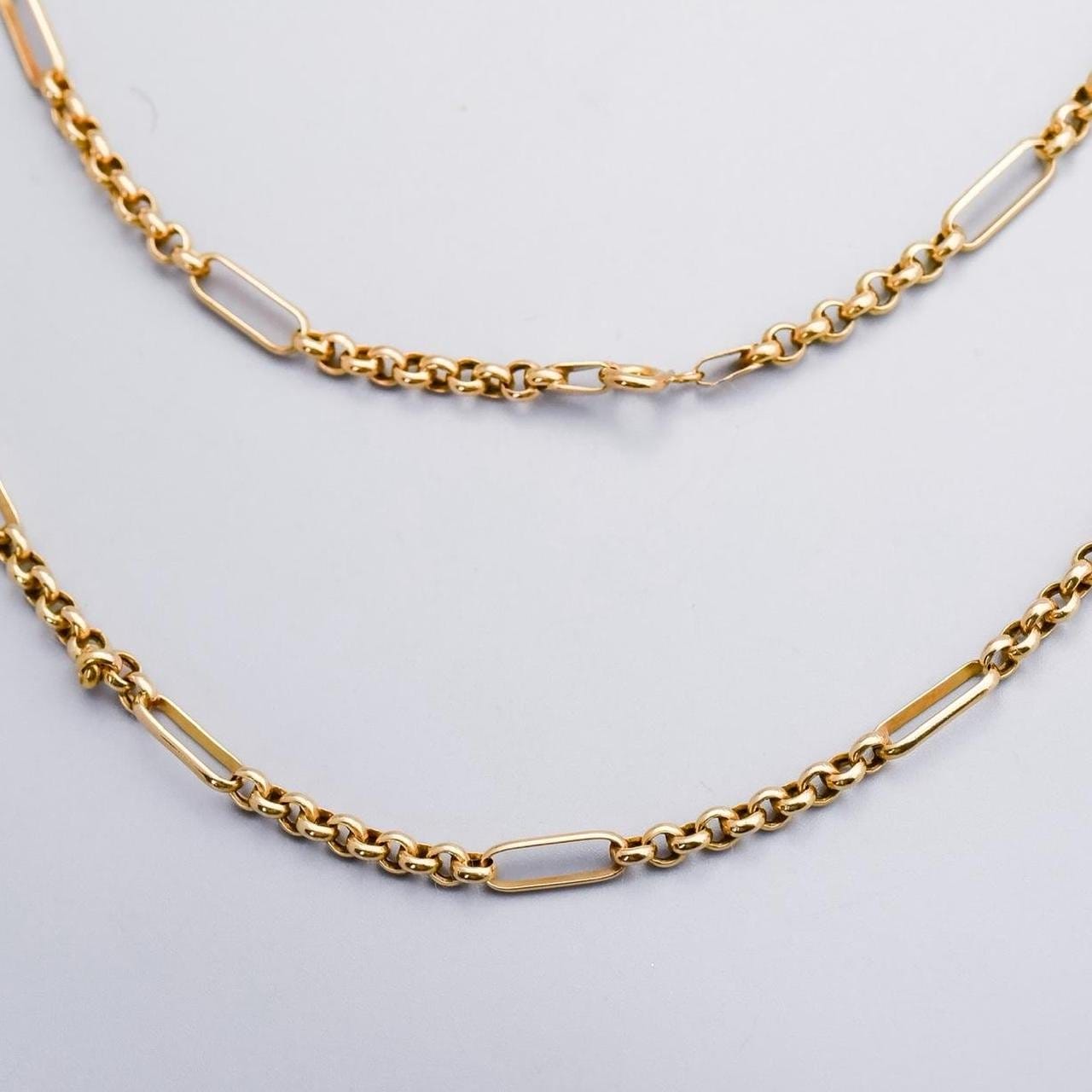 9K Gold Figaro Chain Necklace