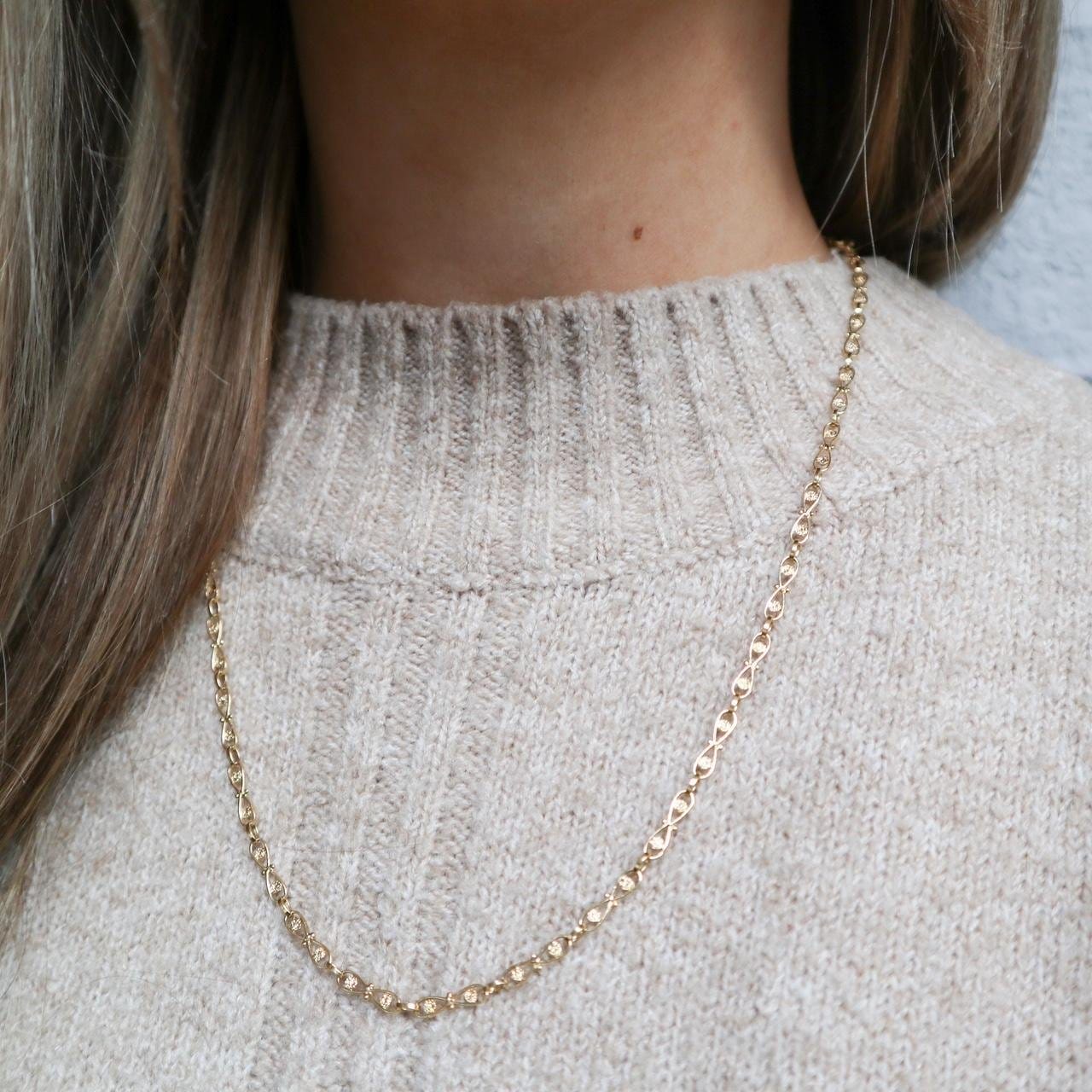 18K Gold Infinity Link Chain