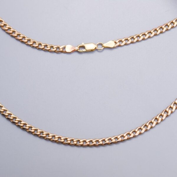 9K Gold Curb Chain Necklace