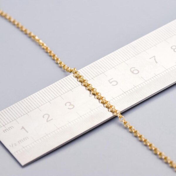 9K Gold Belcher Chain Necklace