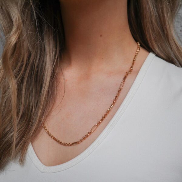 9K Gold Figaro/Belcher Chain Necklace
