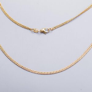 9K Gold Curb Chain Necklace