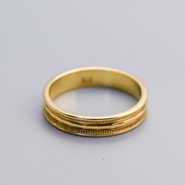 9K Gold Patterned Band