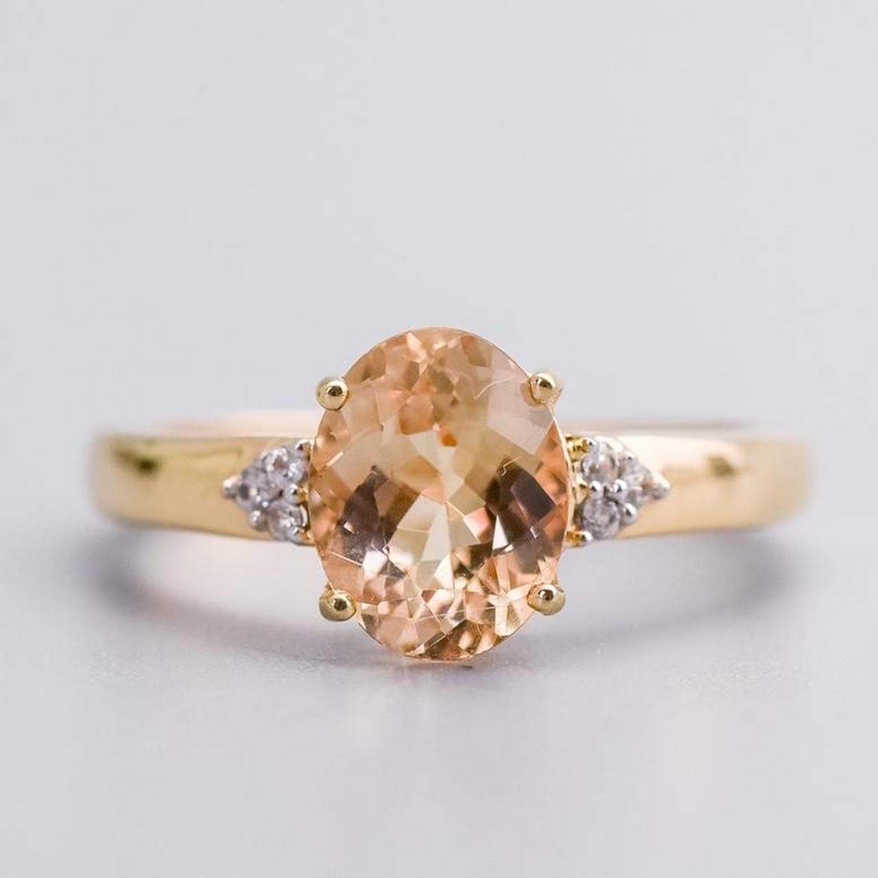 10K Gold Morganite Ring