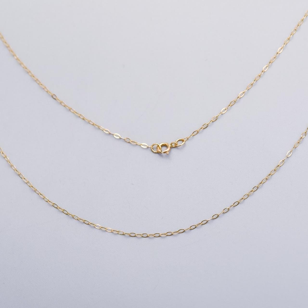 9K Gold Trace Chain Necklace