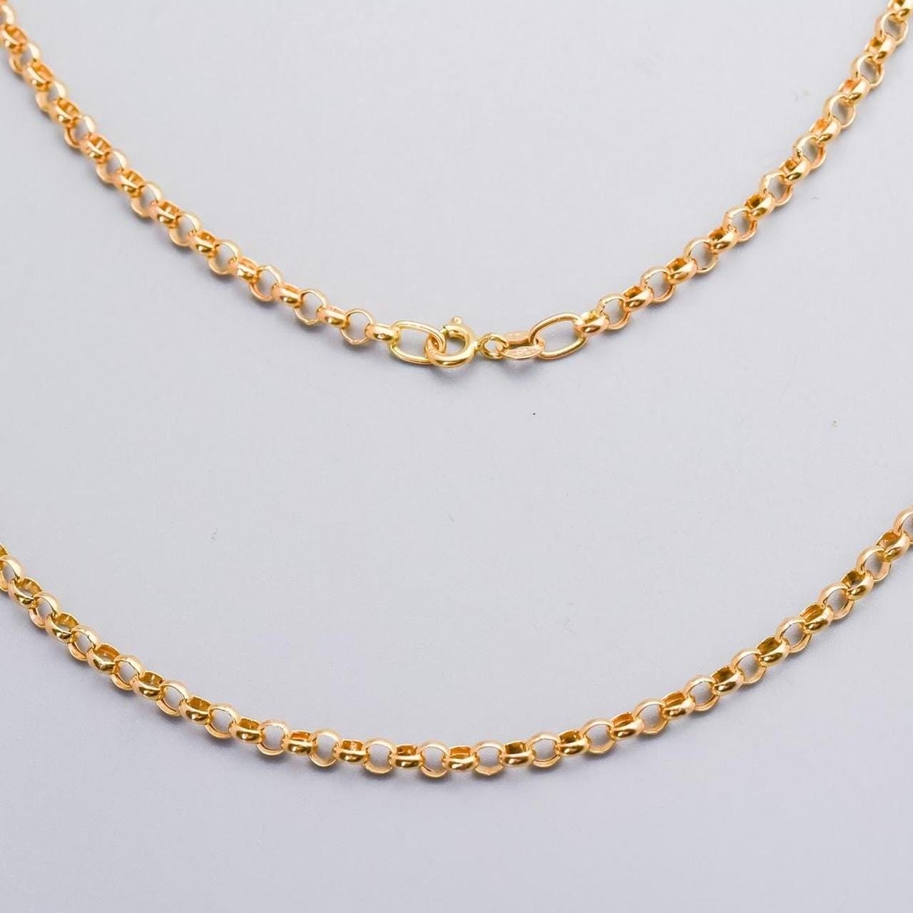 9K Gold Belcher Chain Necklace